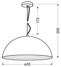 DORADA LAMPA WISZĄCA 30 1X60W E27 CHROM