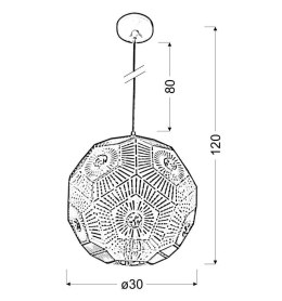 EUPHORIA LAMPA WISZĄCA 30 1X40W E27 BIAŁY