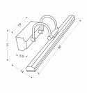 GIZEL LAMPA KINKIET 5W LED CHROM