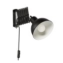 HARMONY LAMPA NA WYSIĘGNIKU HARMONIJKOWYM 1X40W E27 CZARNY