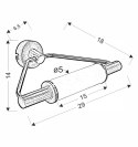 MAJOR LAMPA KINKIET ŁAZIENKOWY 2X40W G9 SATYNA NIKIEL