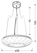 NIL LAMPA WISZĄCA 38 18W LED