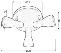 PICARDO LAMPA SUFITOWA PLAFON 3X40W E14 BIAŁY MAT