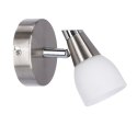 SELIA LAMPA KINKIET 1X40W G9 NIKIEL MAT/CHROM BIAŁY (BŻ)