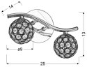 STARLET LAMPA KINKIET 2X40W G9 CHROM/TRANSPARENT