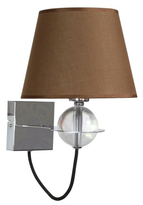 TESORO LAMPA KINKIET 1X40W E14 BRĄZOWY