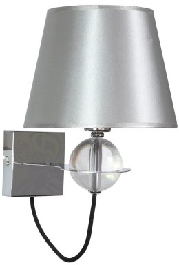 TESORO LAMPA KINKIET 1X40W E14 SREBRNY