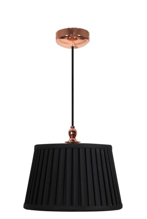 AMORE LAMPA WISZĄCA 1X60W E27 STOŻEK CZARNY