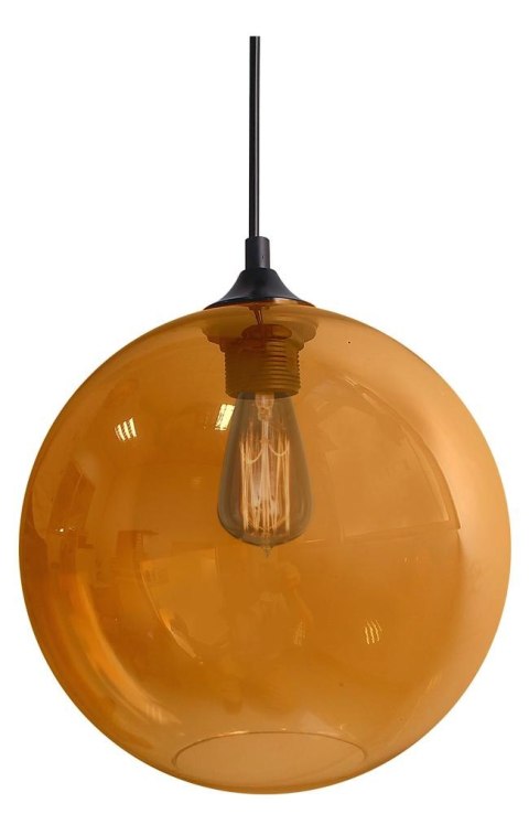 EDISON LAMPA WISZĄCA 25 1X60W E27 BURSZTYNOWY + ŻARÓWKA