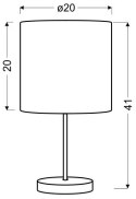 TIMBER LAMPA GABINETOWA 1X60W E27 DĄB