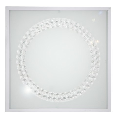 LUX LAMPA SUFITOWA PLAFON 29X29 16W LED 4000K BIAŁY DUŻY RING