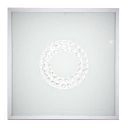 LUX LAMPA SUFITOWA PLAFON 29X29 16W LED 4000K BIAŁY MAŁY RING