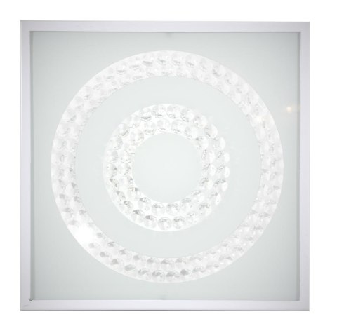 LUX LAMPA SUFITOWA PLAFON 29X29 16W LED 4000K BIAŁY PODWÓJNY RING