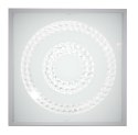 LUX LAMPA SUFITOWA PLAFON 29X29 16W LED 4000K SATYNA PODWÓJNY RING