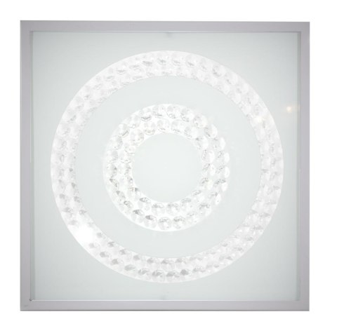 LUX LAMPA SUFITOWA PLAFON 29X29 16W LED 4000K SATYNA PODWÓJNY RING