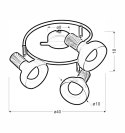 PUERTO LAMPA SUFITOWA SPIRALA 3X40W E14 BIAŁY