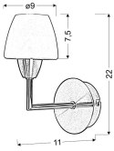 TOGO LAMPA KINKIET 1X40W G9 NIKIEL MAT PROMOCJA