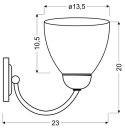 ULI LAMPA KINKIET 1X60W E27 SATYNA