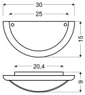 010 LAMPA SUFITOWA PLAFON1/2 30 DITREVI 1X60W BIAŁY DREWNO