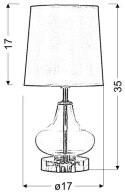 ALLADINA LAMPA 1X40W E14 FIOLETOWA