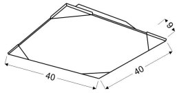 ASTON LAMPA SUFITOWA PLAFON 40X40 3X60W E27