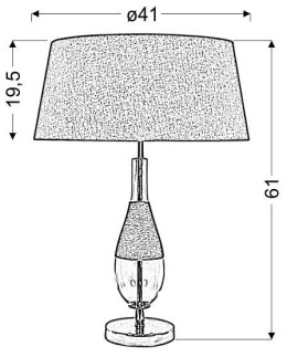 ECO 1 STOŻEK LAMPA GABINETOWA 41X61 1X60W E27