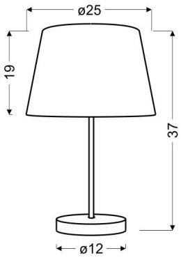 PABLO LAMPA GABINETOWA 1X60W E27 ŻÓŁTY