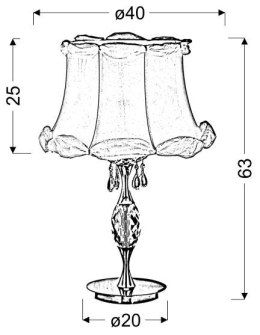 SAFONA LAMPA 1X60W E27