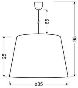 SWEET LAMPA WISZĄCA 35 1X60W E27 RÓŻOWY