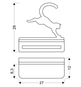 CAT LAMPA KINKIET ŚCIENNY 5W LED IQ KIDS Z PRZEWODEM Z WŁ. I WTYCZKĄ SKACZĄCY CZARNY
