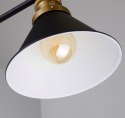 Fundo lampa kinkiet czarny+złoty 1x40w e27 klosz czarny