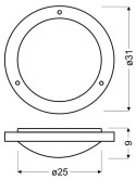 LAMPA AQUILA PLAFON 32 10W LED 6500K BIAŁY IP44