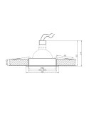 OPRAWA STROPOWA SA-03 SNG/AL MR16 SAT ZŁOTO ALUMINIUM