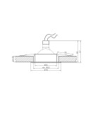 OPRAWA STROPOWA SA-04 SNG/AL MR16 SAT ZŁOTO ALUMINIUM