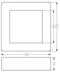 OPRAWA STROPOWA SPN-06 WH 6W LED 230V PANEL LED STAŁA KWADRATOWA NAWIERZCHNIOWA