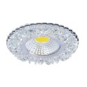 OPRAWA STROPOWA STAŁA OKRĄGŁA SAK-03 AL/TR 5W LED COB 230V SZKŁO AKRYLOWE BEZBAR