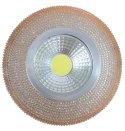 OPRAWA STROPOWA STAŁA OKRĄGŁA SAK-04 AL/AM 5W LED COB 230V SZKŁO AKRYLOWE BURSZT