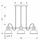 Reno lampa wisząca czarny 3x40w e27 klosz czarny