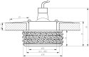 SK-80 CH/TR MR16 1X50W CHROM oczko sufitowe lampa sufitowa