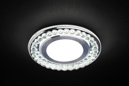 SSP-30 AL/TR LAMPA STROPOWA SREBRNY 2X5W LED 6500K KLOSZ BEZBARWNY