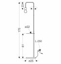 VIPER LAMPA PODŁOGOWA CZARNY+ZIELONY 1X40W E27