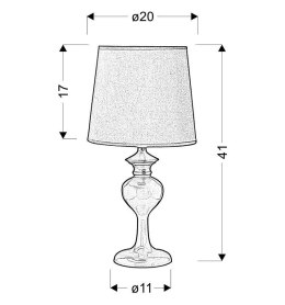 BERKANE LAMPKA 1X40W E14 POMARAŃCZOWA