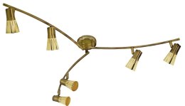 LAMPA ARENA LISTWA 6x40W R50 E14 ZŁOTO PATYNA