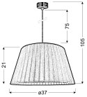 LAMPA TIZIANO ZWIS 37 1X60W E27 ZŁOTY