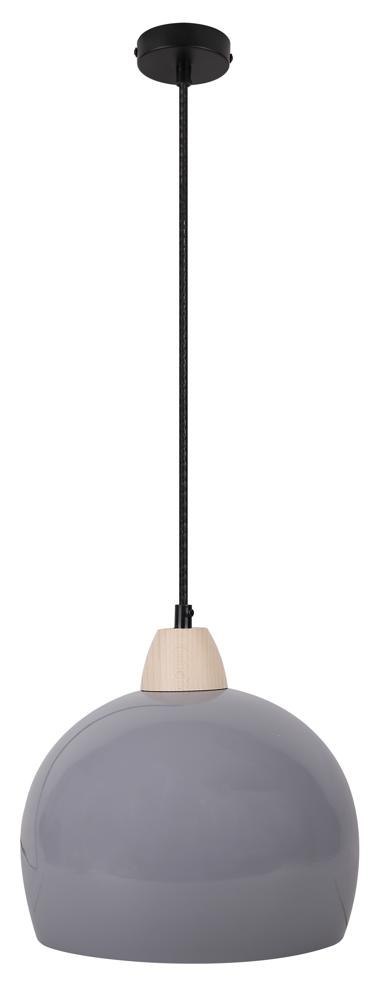 LAMPA WISZĄCA MONROE 1X60W E27 SZARY