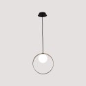 LAMPA WISZĄCA TULA 1 CZARNY 140x12x27