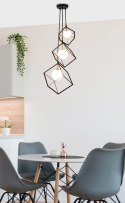 LAMPA WISZACA WEERT 3 CZARNY ZŁOTY 120x20x28