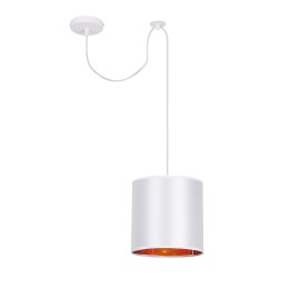 Atlanta p lampa wisząca biały 1x40w e27 abażur biały