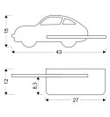 CAR LAMPA KINKIET 5W LED 4000K WL IQ KIDS Z PRZEWODEM Z WŁ. I WTYCZKĄ MIĘTOWY