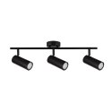 Colly lampa sufitowa czarny 3x15w gu10 klosz czarny